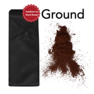 1KG Medium Dark Roast Ground (Unlabelled)